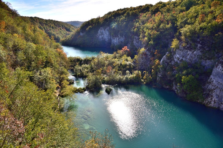 Plitvice Lakes National Park is one of the oldest and largest national parks in between Lika-Senj County and Karlovac County in Croatia