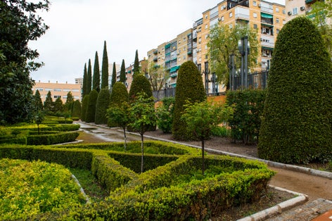 Photo of Federico García Lorca Park after the rain - Granada .