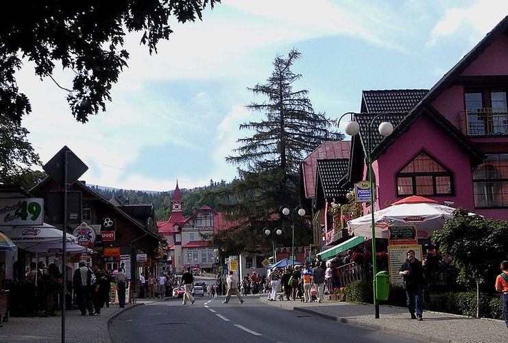 photo of view of Town centre, Karpacz, Poland.