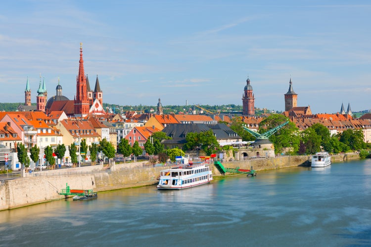 Photo of Cityscape of Wurzburg in a sunny summer day.