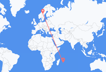 เที่ยวบินจาก Mauritius Island ไปยัง Östersund