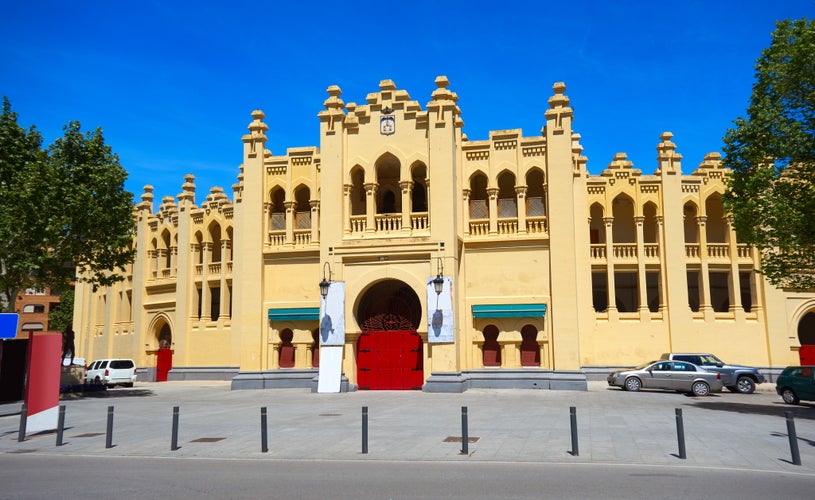 Photo of Albacete bullring in Castile La Mancha of Spain .