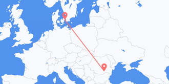 Romania to Denmark