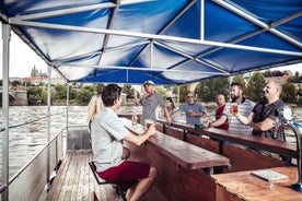 Prague: Private Cycle Boat River Tour with Beer or Prosecco