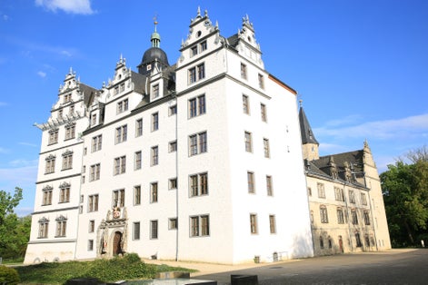 photo of view of  The historic Castle Wolfsburg in Lower Saxony, Germany