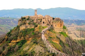 Civita di Bagnoregio, Orvieto, Montepulciano Wine Tasting Private Tour from Rome