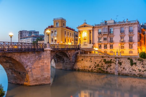 Photo of Puente de los peligros viewed during morning in Murcia, Spain .