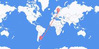 Falkland Islands (Islas Malvinas) to Latvia