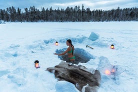 Jokkmokk: Cryotherapy & Siberian sauna tent with snow angels