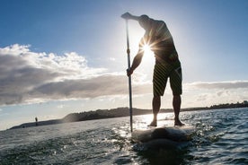 SUP de paddle surf na praia de Anfi