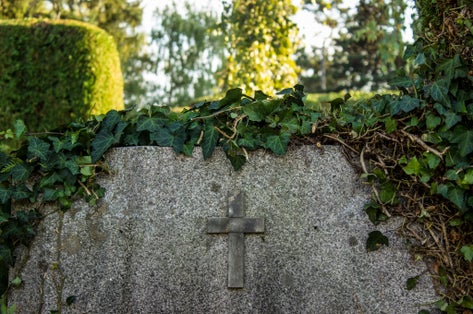 Photo of Cross on the Varazdin cemetery, Croatia.