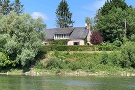 Béhuard : Maison vue Loire