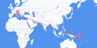 Flights from Solomon Islands to Italy