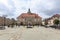 Photo of town Hall and Market Square in Olsztynek, Poland.