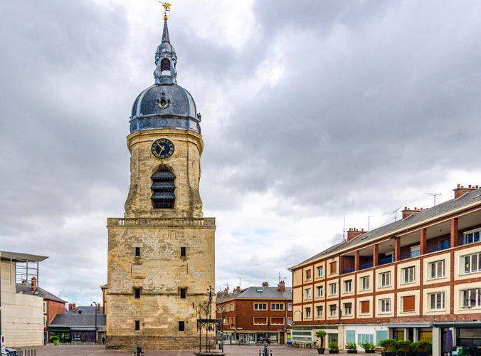 Belfry of Amiens in Somme, Picardie in north of France