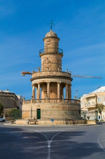 Lija Belvedere Tower or Torri Belvedere is a neoclassic monument a limestone folly tower, Lija, Central Malta, March 2017