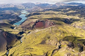 Airplane Sightseeing flight over Laki craters and highland