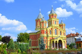 Photo of the Small Square piata mica, the second fortified square in the medieval Upper town of Sibiu city, Romania.