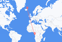 Vuelos de Cabinda, Angola a Egilsstaðir, Islandia