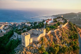 photo of panoramic view of Sesimbra, Setubal Portugal on the Atlantic Coast.