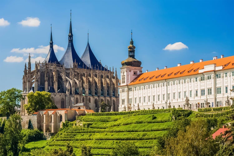 Kutna Hora, Czech Republic. Church of Saint Barbara. UNESCO World Heritage Site