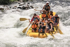 Rivierraften, canyoning en ziplineing met transfer vanuit Antalya