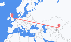 Flights from Kyrgyzstan to England