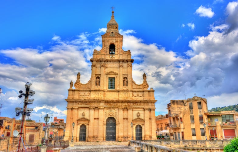 The Cathedral of Santa Maria delle Stelle in Comiso on Sicily, Italy.