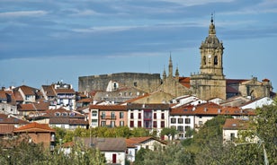 Photo of panoramic aerial view of San Sebastian (Donostia) on a beautiful summer day, Spain.