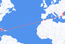 キングストンからイスタンブール行きのフライト