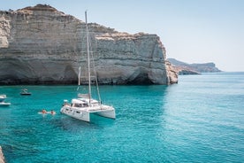 Morning Catamaran Cruise to Kleftiko Bay Milos