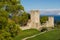 photo of Visby medieval city wall during sunrise on the island Gotland in Sweden.