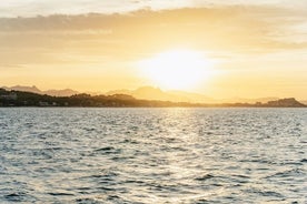 Tramonto da un catamarano a Malaga