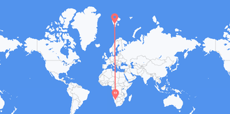 Namibia to Svalbard & Jan Mayen