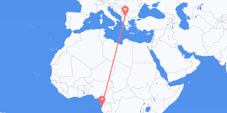 Gabon to North Macedonia