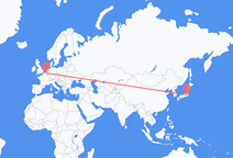 東京からブリュッセル行きの便