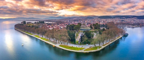 Photo of aerial view of Patras that is Greece's third-largest city and the regional capital of Western Greece.