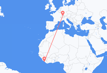 Monrovia to Zurich