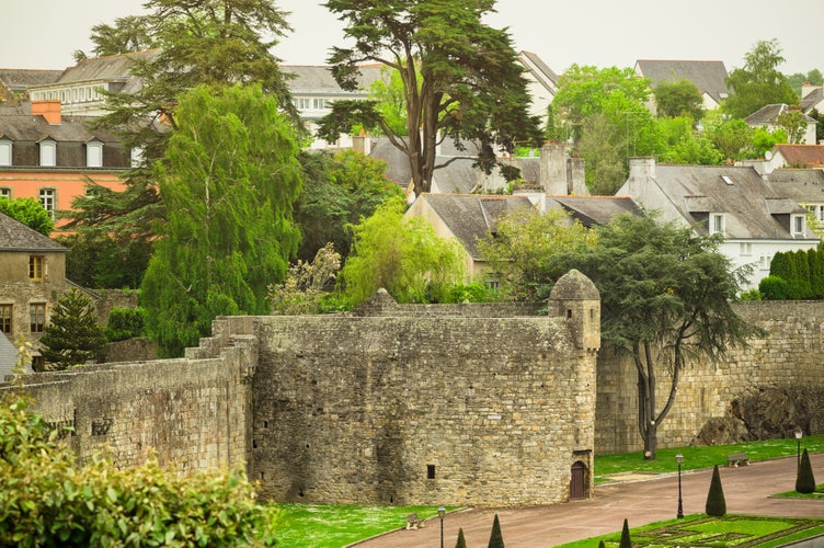 Photo of France Brittany city Hennebont town wall Lorient , France.