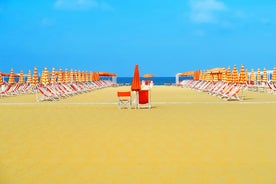 Photo of Viareggio aerial panoramic view of coastline, Versilia, Tuscany, Italy. 