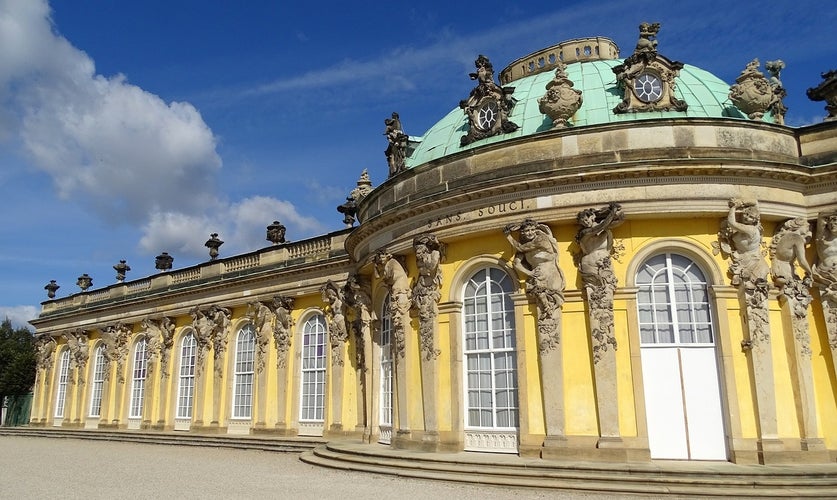 Sanssouci Palace, the former summer palace of Frederick the Great, King of Prussia, in Potsdam, near Berlin