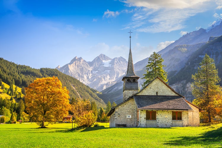 Photo of Kandersteg, Switzerland at Marienkirche chapel.