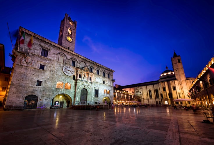 Photo of Piazza del Popolo, Ascoli Piceno, Italy.