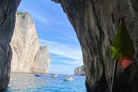 与 Bagno ai Faraglioni 和 Blue Grotto 一起完成卡普里岛 - 海洋和陆地之旅