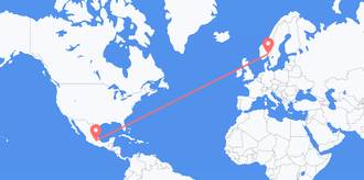 Flights from Mexico to Norway