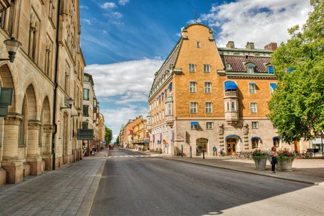 photo of cityscape of streets in Linkoping, Sweden.