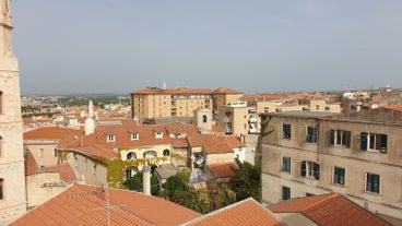Photo of multicolored flower garden inside the city of Sassari ,Sardinia, Italy.
