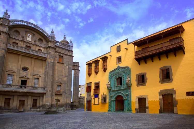 Photo of Columbus House case casa de Colon Vegueta in Las Palmas de Gran Canaria Spain.