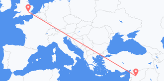 Flights from Syria to the United Kingdom