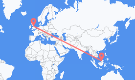 Flights from Brunei to England